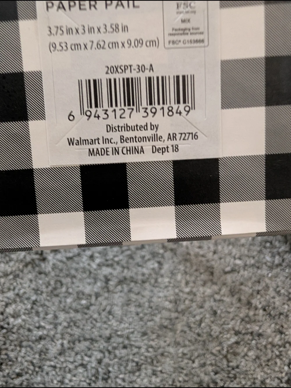 Nwt Buffalo Check Square Gift Boxes - Set of 4